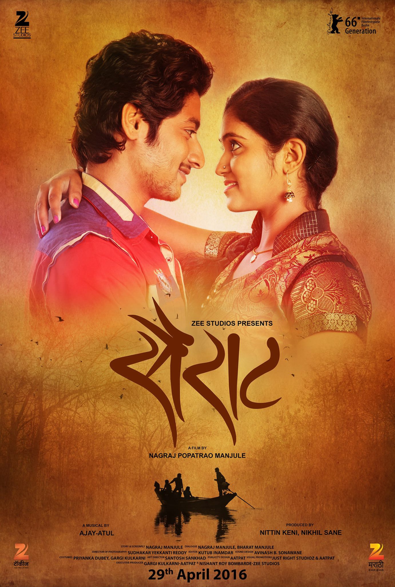 Sairat Marathi Movie Poster