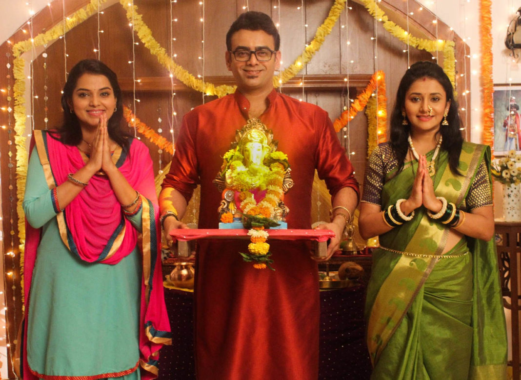 Colors Marathi Serial S Saraswati And Ghadge And Suun To Celebrate Ganpati Festival